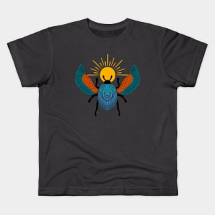 Colorful Ancient Egyptian Scarab Kids T-Shirt